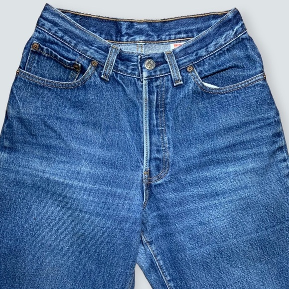 𝅺VINTAGE 80's Levis 501 Womens Mom High Rise Jeans Size 7 W 24” USA - Picture 2 of 16